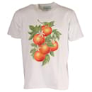 Casablanca Orange Print T-shirt in White Cotton - Autre Marque