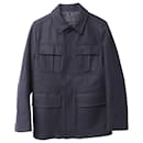 Prada Four Pocket Jacket in Navy Wool