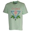 Casablanca Memphis Icon T-shirt in Mint Green Cotton - Autre Marque