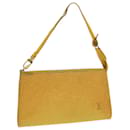 LOUIS VUITTON Epi Pochette Accessoires Accessory Pouch Yellow M52989 auth 34167 - Louis Vuitton