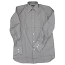 Tom Ford Striped Button Down Shirt in Black Print Cotton