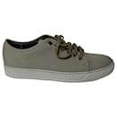Lanvin DBB1 Tap Toe Sneakers in Grey Cotton