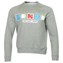 Kenzo New York Crewneck Sweater in Grey Cotton