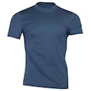 Brunello Cucinelli Slim-Fit Round Neck T-shirt in Blue Cotton