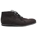 Tod's Lace-up Desert Boots in Dark Brown Suede