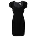 Zac Posen Pleated Sleeve Mini Dress in Black  Lana Vergine