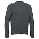 Emporio Armani Zip-Up Jacket in Grey Viscose