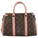Louis Vuitton Soufflot BB Handbag in Brown Canvas Leather