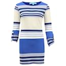 Melissa Odabash Striped Dress in Blue Viscose