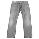 Saint Laurent Slim-Fit Jeans in Grey Cotton Denim