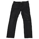 Saint Laurent Slim-Fit Jeans in Black Cotton Denim