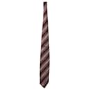 Ermenegildo Zegna Striped Necktie in Multicolor Silk