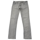 Maison Martin Margiela Slim Fit Jeans in Grey Cotton Denim