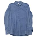 Camisa de ajuste regular Maison Martin Margiela em algodão azul claro