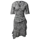 Isabel Marant Arodie Paisley Printed Dress in Grey Viscose
