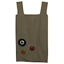 Marni Button Embellished Tote Bag in Beige Polyester
