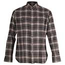 Tom Ford Checked Print Long Sleeve Button Front Shirt in Multicolor Cotton 