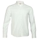 Acne Studios Button Down Shirt in White Cotton
