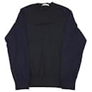 Givenchy Sweater with Blue Sleeves in Black Wool