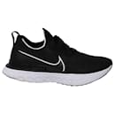 React Infinity Run Flyknit 2 in Black and White Rubber - Nike