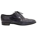 Prada Brogues Shoes in Blue Leather