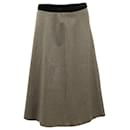Joseph A-line Skirt in Grey Virgin Wool