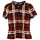 Marc by Marc Jacobs Blusa Stampa Tartan in Triacetato Multicolor