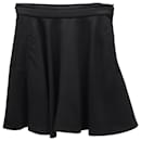 Brunello Cucinelli A-Line Mini Skirt in Black Wool