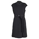 Burberry Dulsie D-Ring Belt Dress in Black Cotton
