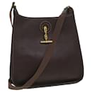 HERMES Vespa PM Shoulder Bag Leather Brown Auth 33925 - Hermès