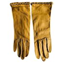 Gold Chain Gloves - Chanel