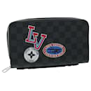 LOUIS VUITTON Damier Graphite LV League Zippy XL Long Wallet N64441 Auth ro693a - Louis Vuitton