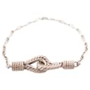 VINTAGE MARINE KNOT ANCHOR CHAIN BRACELET IN STERLING SILVER 925 T 19 CM SILVER - Autre Marque