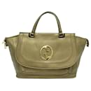 Gucci handbag bag 1973 medium 251813 BRONZE GRAINED LEATHER HAND BAG PURSE