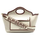 Horseferry Print Canvas Pocket Tote - Burberry
