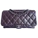 Chanel Classic chocolate leather bag