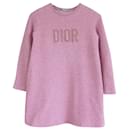 Dior Girl's Pink Quilted Logo Dress