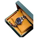 Rolex Men's  Submariner 18k Gold & Steel Blue Dial 40mm W/original Box & Papers