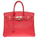 Exceptional & Rare Hermes Birkin 35 limited edition of the Candy Collection in Rose Jaïpur Epsom leather - Hermès
