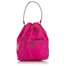 Prada Pink Tessuto Bucket Bag