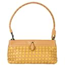 *[Bottega Veneta] BOTTEGA VENETA Intrechart Handbag Brown Yellow Pouch