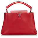 Louis Vuitton Red Taurillon Capucines BB