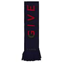 Givenchy Logo Fringe Football Scarf