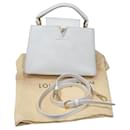Capucines BB bag Louis Vuitton white grained leather