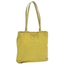 PRADA Shoulder Bag Nylon Yellow Auth ac1462 - Prada