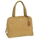 PRADA Hand Bag Nylon Brown Auth ac1463 - Prada