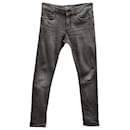  Saint Laurent Skinny Jeans in Grey Cotton Denim 