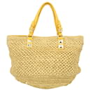 Michael Kors Santorini Tote Bag in Yellow Straw