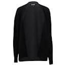 Theory Cardigan Oversize in Cashmere con Apertura Frontale in Lana Nera