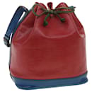 LOUIS VUITTON Epi Tricolor Noe Shoulder Bag Green Blue Red M44084 LV Auth 34585 - Louis Vuitton